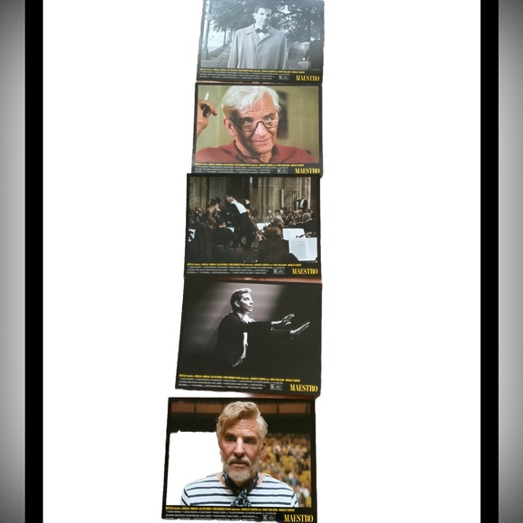 MAESTRO 5 LOBBY CARDS 2023 FILM PROMO BRADLEY COOPER CAREY MULLIGAN BERNSTEIN - Picture 3 of 3